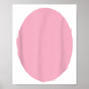 Pink Easter Rabbit Belly Costume Shirt Easter Bunn Poster