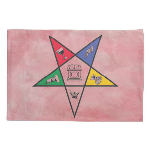 Pink Eastern Star Pillowcase