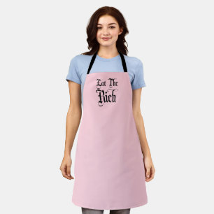 Pink Eat The Rich Apron