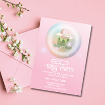 Pink Eid al fitr celebration Invitation