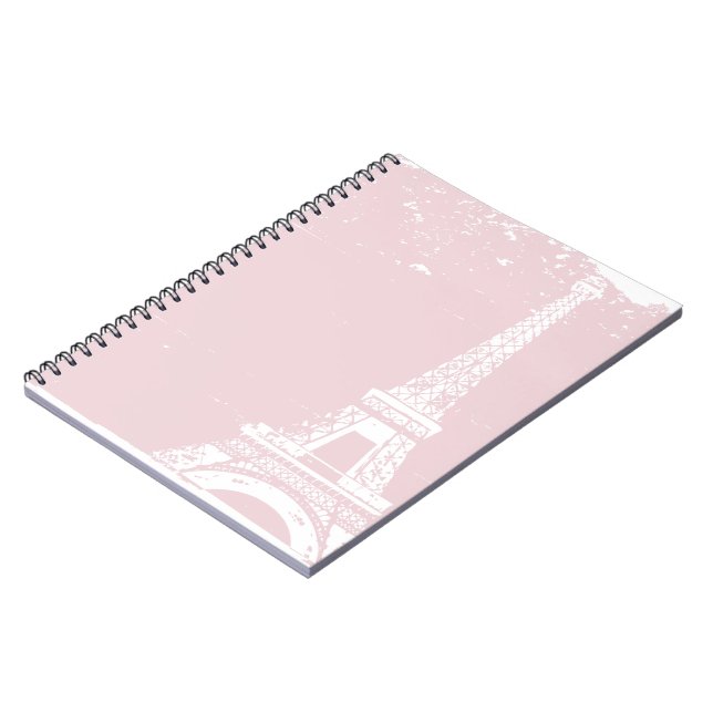 Pink Eiffel Tower Notebook (Left Side)