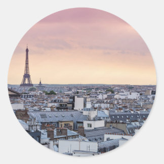 Pink Eiffel Tower Photo Sticker