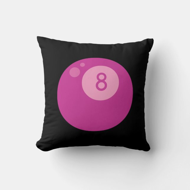 Pink Eightball Cushion (Front)