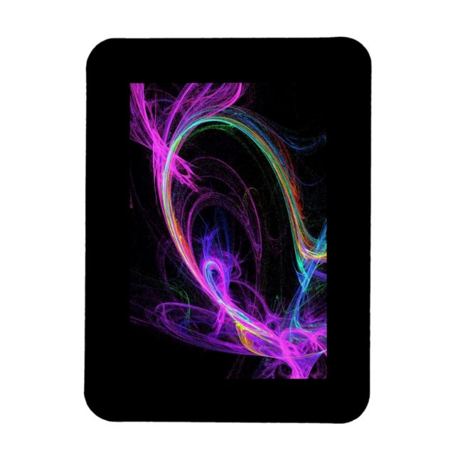 Pink Electric Fractal Magnet (Vertical)