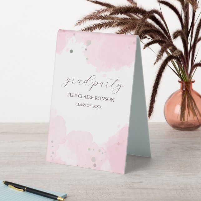 pink Elegance Graduation Party Invitation (In SItu (Table))