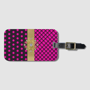 Pink Elegance Luggage Tag