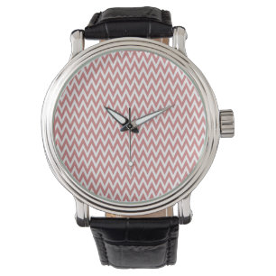 Pink Elegant Chevron Design Watch