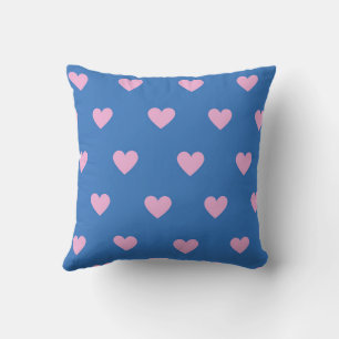 Pink Elegant Cute Cosy Modern Romantic Chic Heart Cushion
