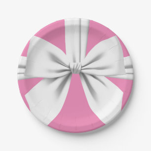 Pink Elegant Fancy Tiffany Birthday Tableware Paper Plate