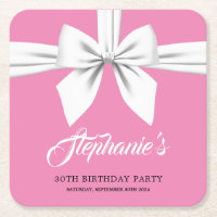 Pink Elegant Fancy Tiffany Party Decor