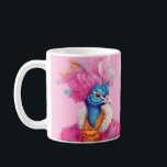 Pink Elegant Peacock Mug<br><div class="desc">A stylish mug with a beautiful peacock design,  created with love.</div>