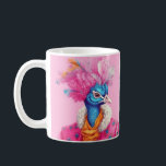 Pink Elegant Peacock Mug<br><div class="desc">A stylish mug with a beautiful peacock design,  created with love.</div>