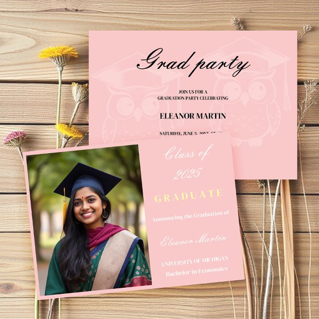 Pink Elegant Photo Invitation (Creator Uploaded)