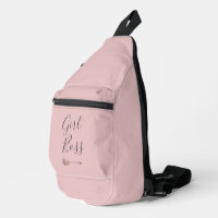 Pink Elegant Script Girl Boss
