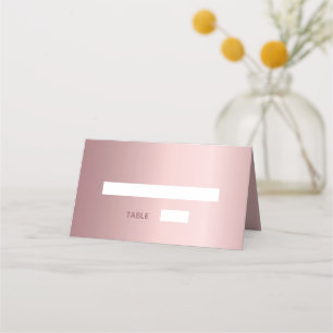 Pink elegant wedding place card
