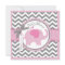 Pink Elephant and Chevron Print Baby Shower