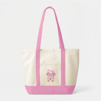 Pink Elephant Baby Girl's Diaper Bag
