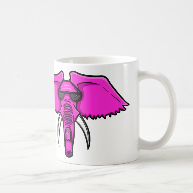 Pink Elephant Coffee Mug (Right)