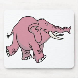 Pink Elephant Mouse Pad