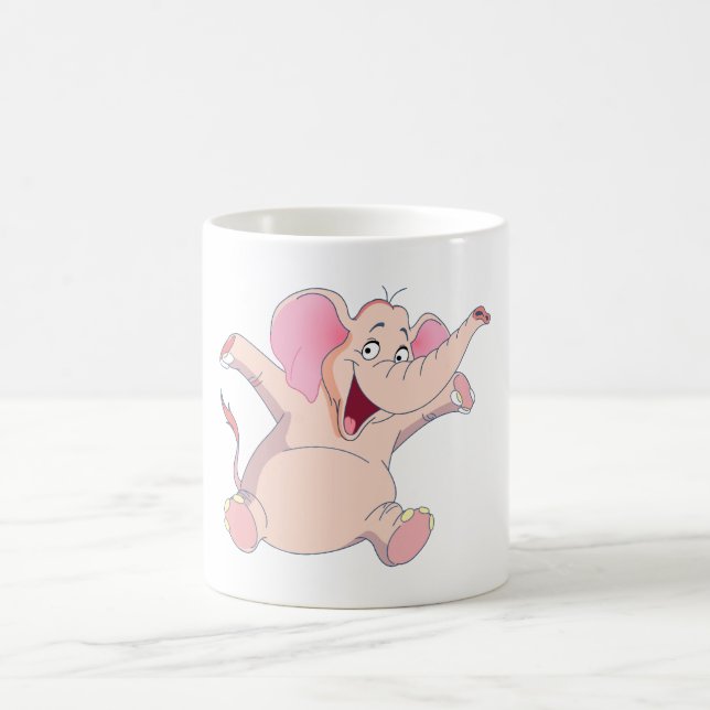 pink elephant pink elephant coffee mug (Center)