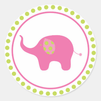 Pink Elephant Sticker