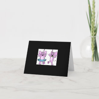 Pink Elephant Style Logo Note Card