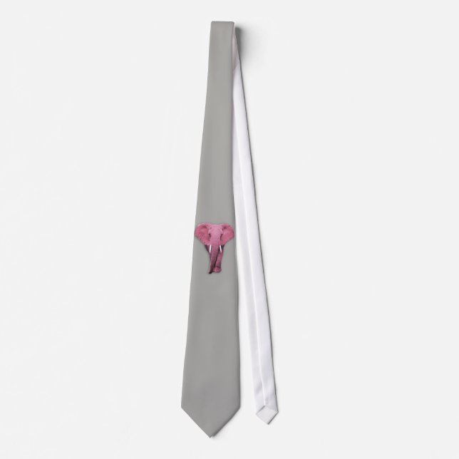 Pink Elephant Tie (Front)