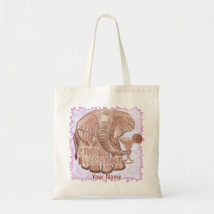 Pink Elephant   Tote Bag