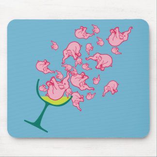 Pink Elephants Mouse Pad