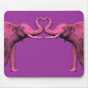 Pink Elephants Mouse Pad