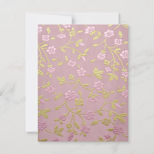 Pink Embroidered Flowers (Front)