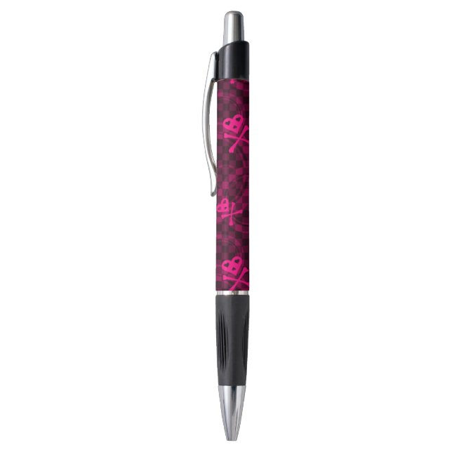 Pink Emo Pattern With Circles (Top (Vertical))