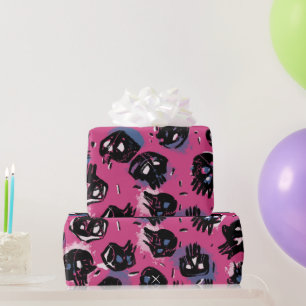 Pink emo scull Crafts & Party Supplies  Gift Wrapp Wrapping Paper