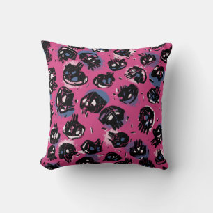 Pink emo scull Home & Living Home Décor Pillows