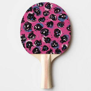 Pink, emo, scull ,Sports, Toys & Games , Sports  Ping Pong Paddle
