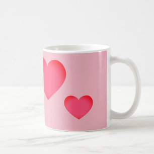 Pink Emoji Heart Coffee Mug