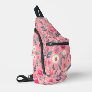 Pink Enchanted Blooms Sling Bag