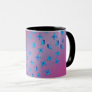 Pink Enchanted Butterflies Mug