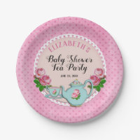 Pink English Cottage Style Baby Tea Party Shower