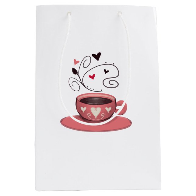 Pink Espresso Medium Gift Bag (Front)