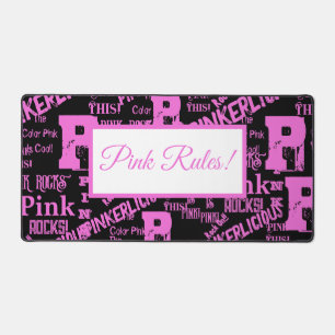 PINK EVERYTHING  DESK MAT