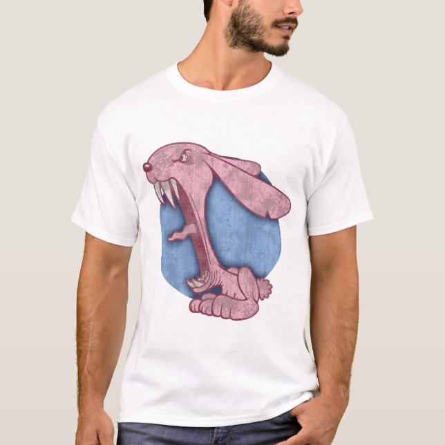 Pink Evil Bunny T-Shirt (Front)