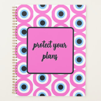 pink evil eye customisable planner 🧿