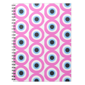 pink evil eye notebook