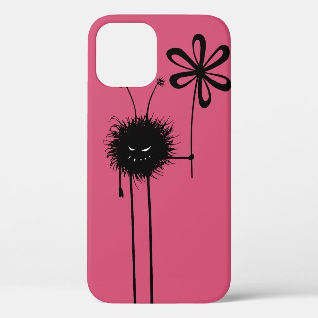 Pink Evil Flower Bug Protective Case-Mate iPhone Case (Back)