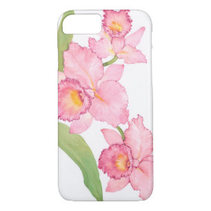 Pink Exotic Watercolor Flowers iPhone 8/7 Case