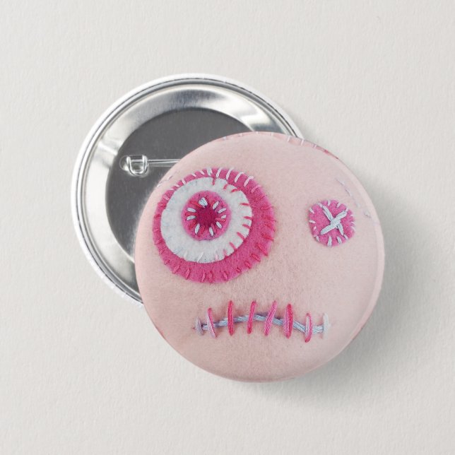 Pink Eye 6 Cm Round Badge (Front & Back)