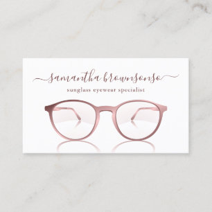 Pink Eye wear SunGlasses Business Card