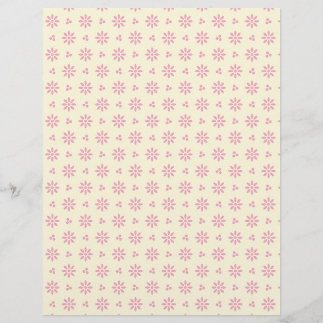 Pink Eyelet Scrapbook Background Texture (Front)