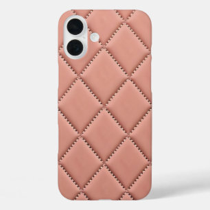 Pink Fabric Effect iPhone 16 Plus Case